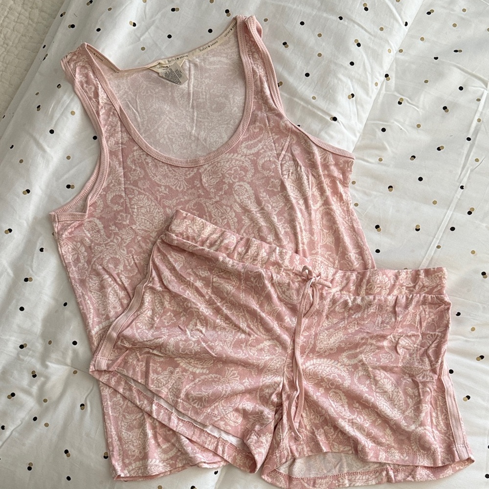 Lucky Brand Pink Paisley Pajama Set